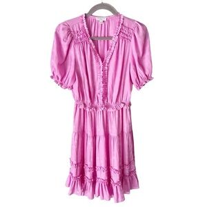 Anthropologie Dress Women's Small Current Air Pink Ruffle Dopamine Aesthetic